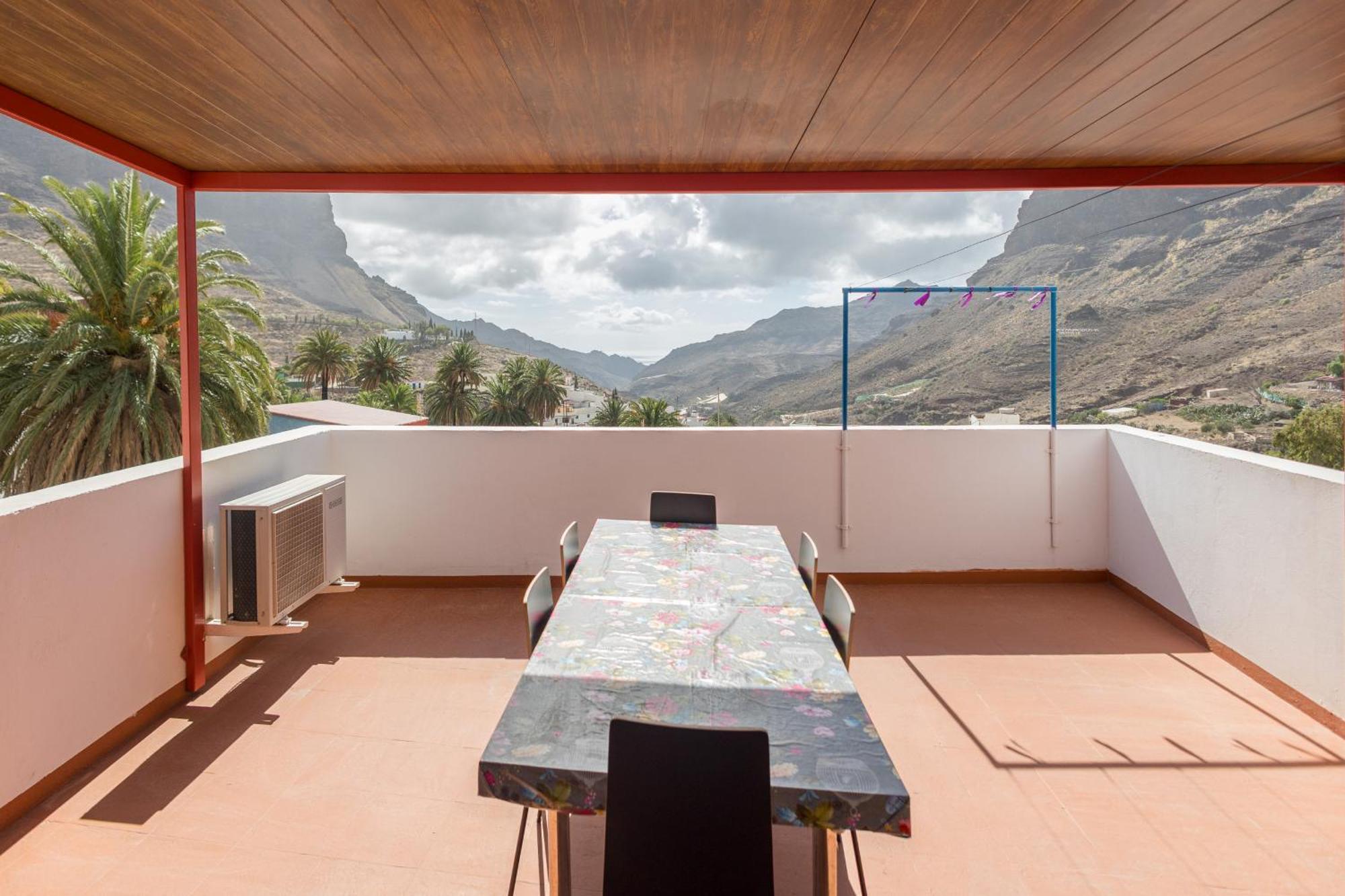 Lightbooking Gadi House Tasarte Terraza Y Barbacoa Eksteriør billede